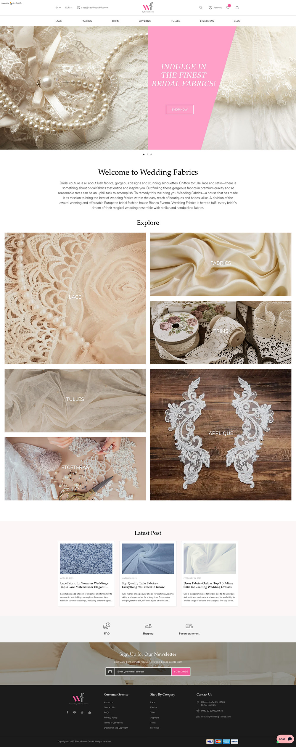 Wedding Fabrics